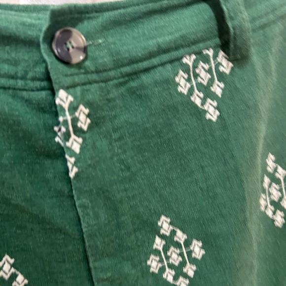 Zara Green Patterned Cropped Pants - Picture 4 of 7